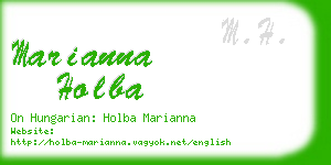 marianna holba business card